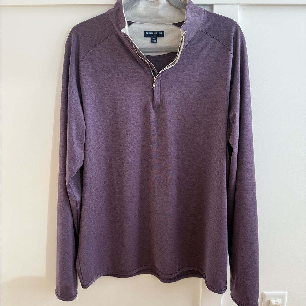 Peter Millar Deep Purple Performance Quarter-Zip – Men’s – Excellent Condition